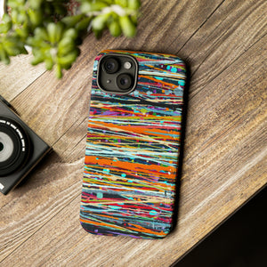 Oil painting - Stripe - Protective Phone Case