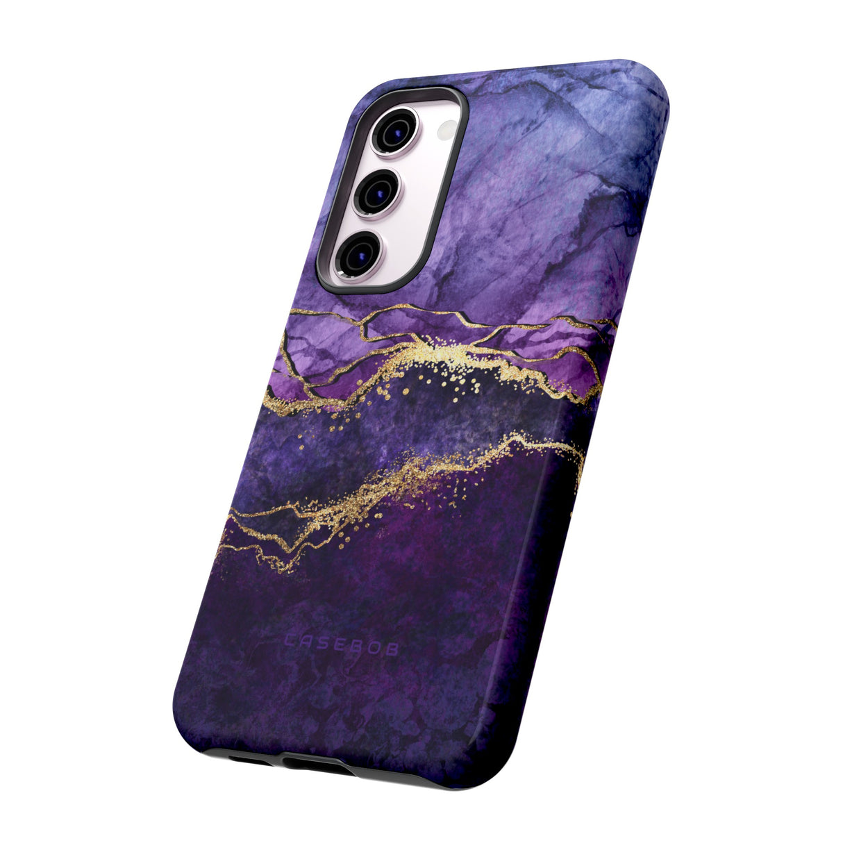 Purple Blue Marble - Protective Phone Case