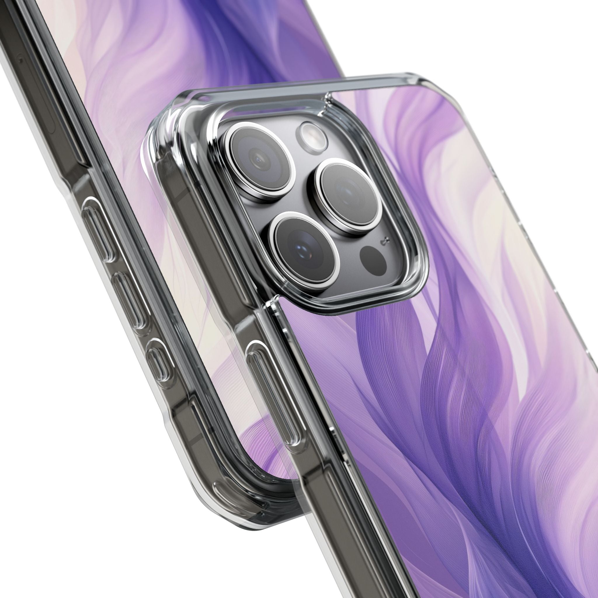 Purple Ribbon Waves iPhone 15 Pro Max Case - Impact