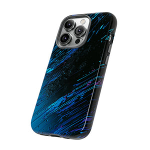 Cyber Stream: Digital Gradient - Protective Phone Case