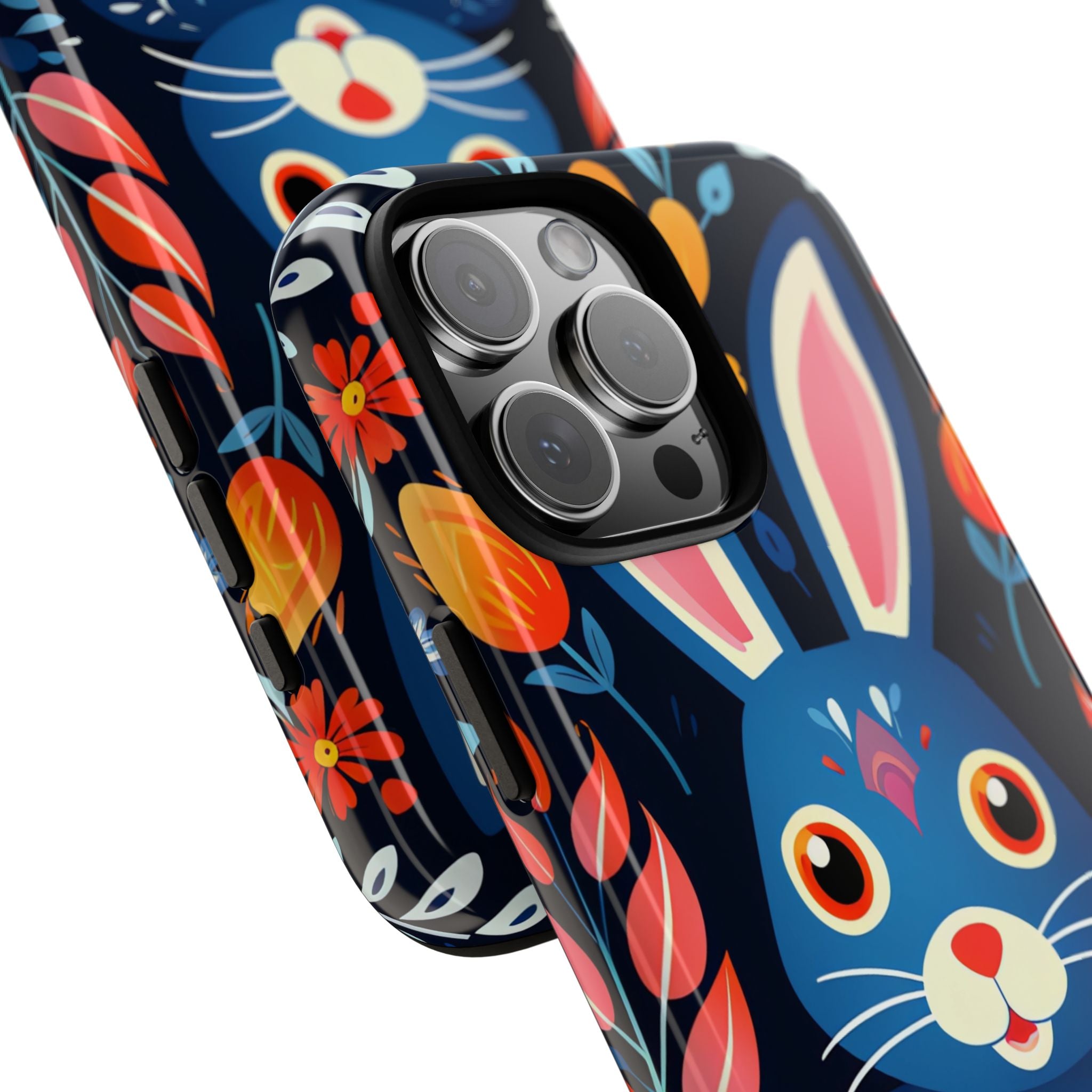 Bunny Jumps Joyfully - iPhone Case