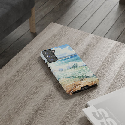 Serene Coastal Watercolors - Samsung Case