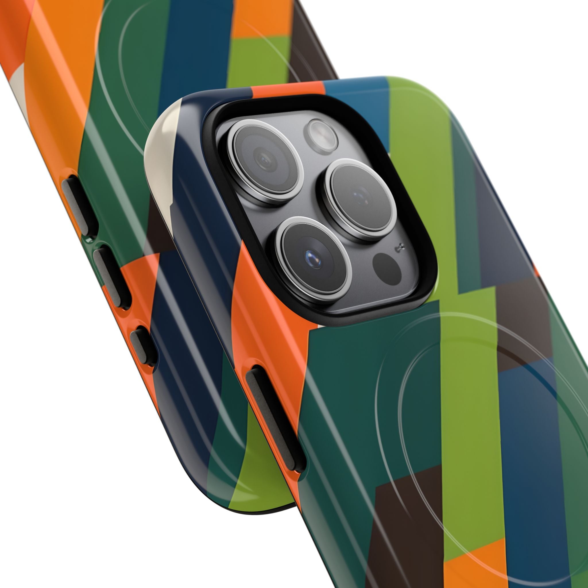 Diagonal Blaze iPhone 15 Pro Case - Tough+