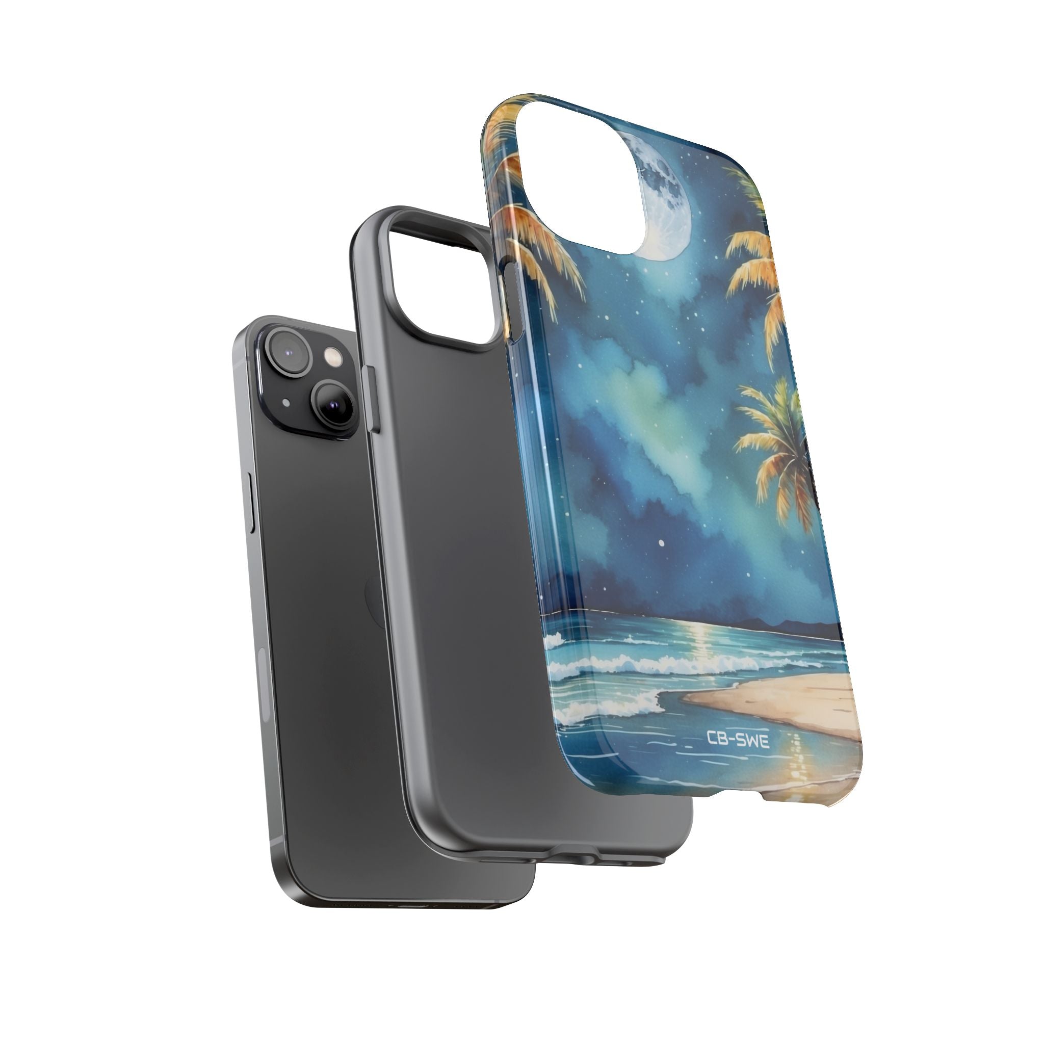 Moonlight Kisses Waves - iPhone Case