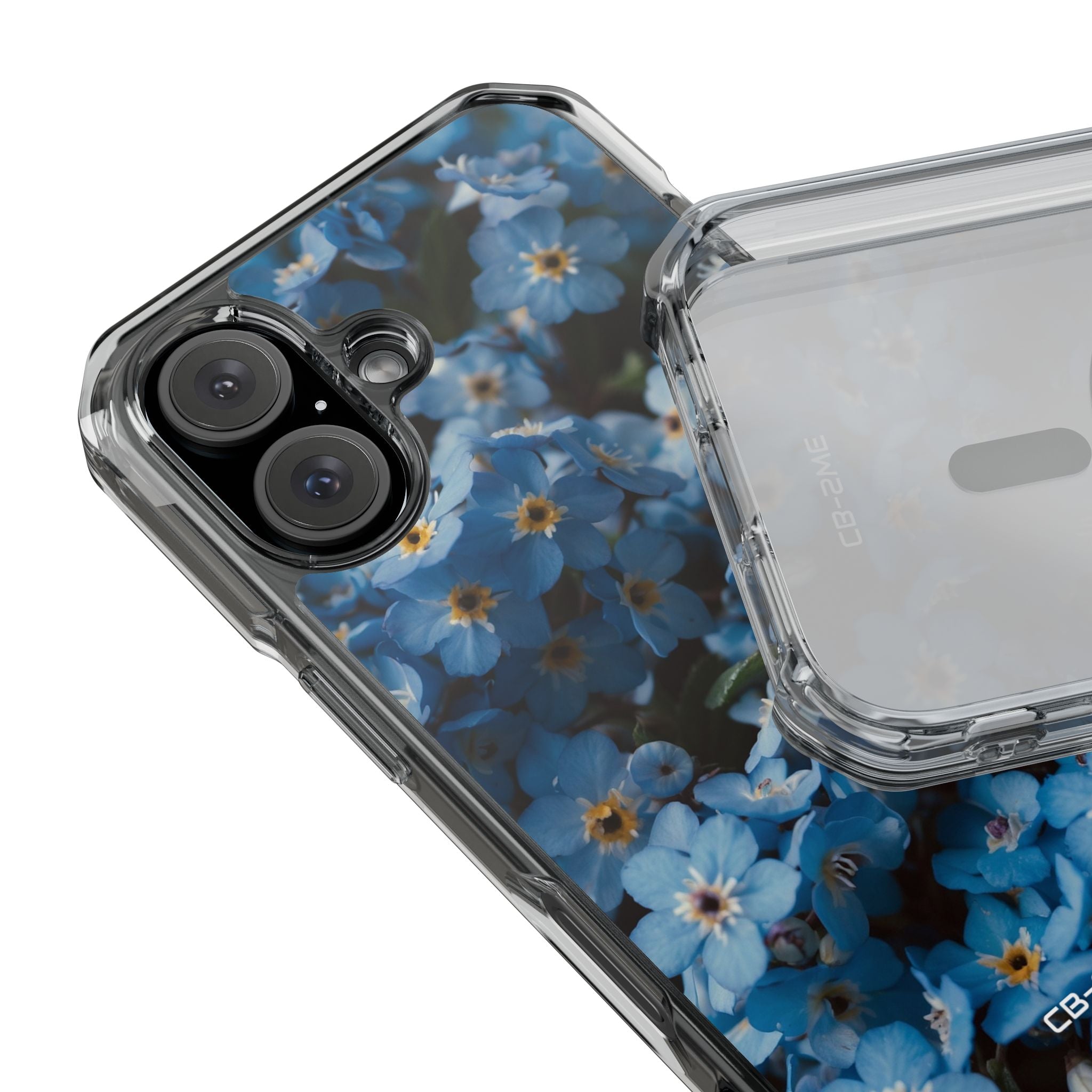 Blue Blooms Embrace iPhone Case - Impact