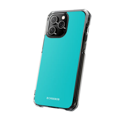 Dark Turquoise - Clear Impact Case for iPhone