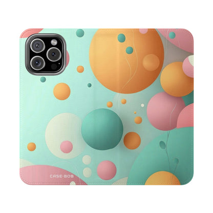 Pastel Circles Flow - iPhone 16 Max Case - Wallet