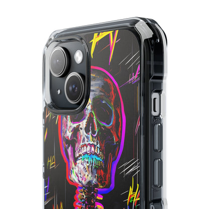 Neon Skeleton Chaos iPhone Case - Impact