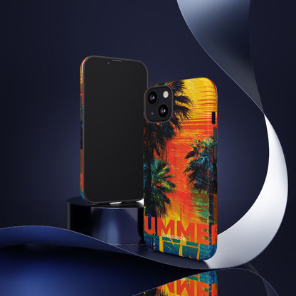 Tropical Sunburst iPhone 13 Case - Tough