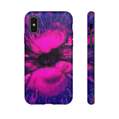 Deep Pink Ink Art iPhone Case (Protective) iPhone X Matte Phone Case