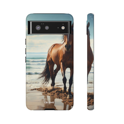 Horse Gallops Shoreline - Google Pixel Case