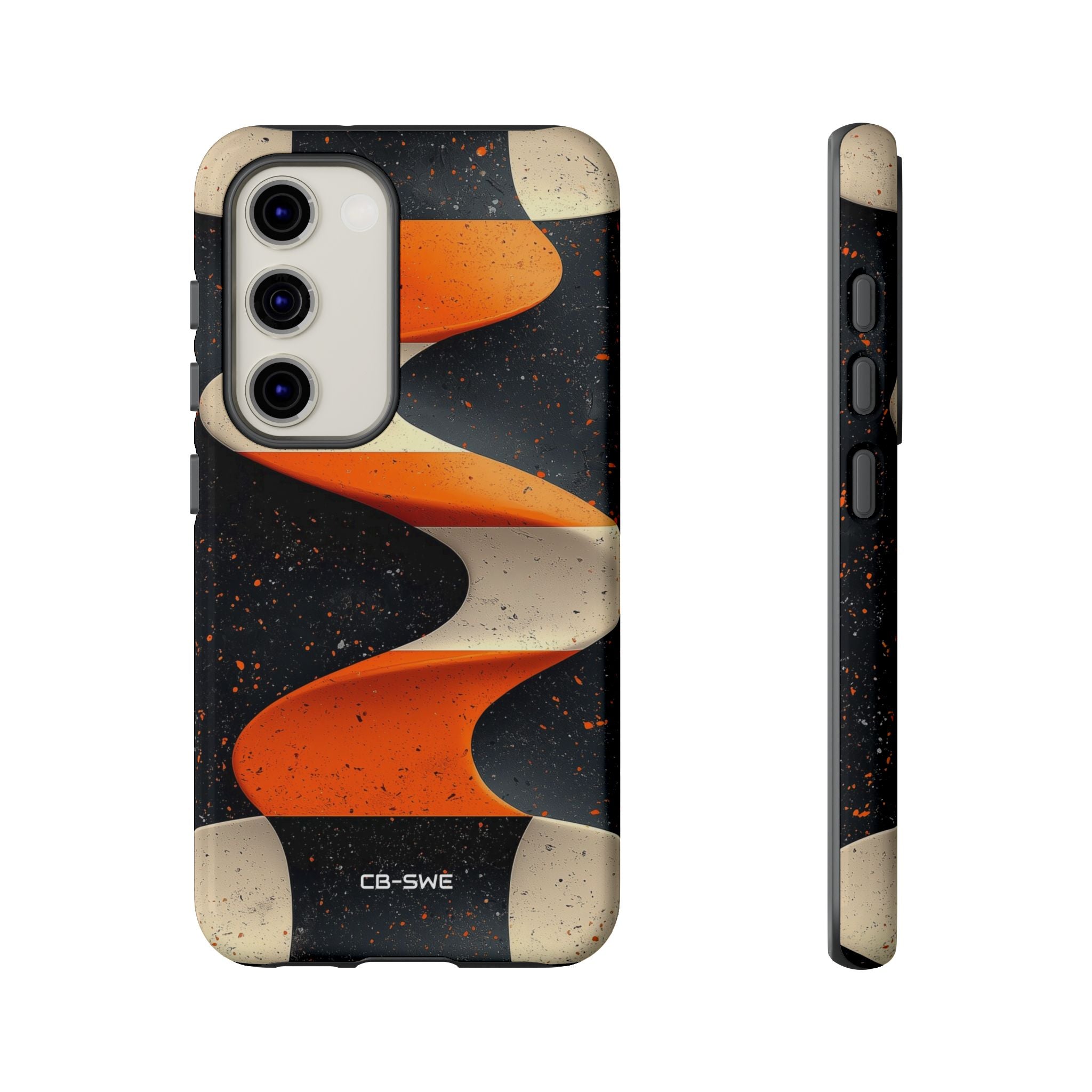 Orange Waves Flow - Samsung Case