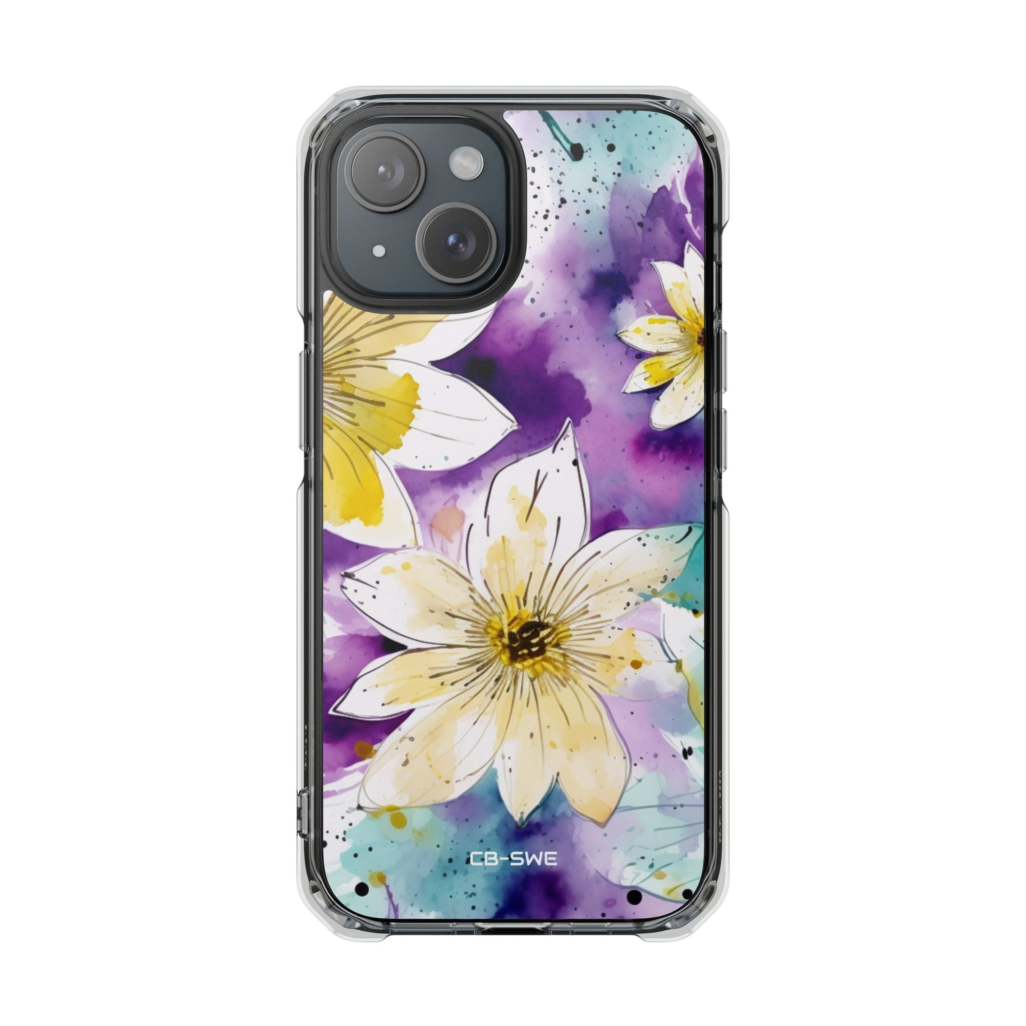 Vibrant Watercolor Flowers iPhone Case - Impact
