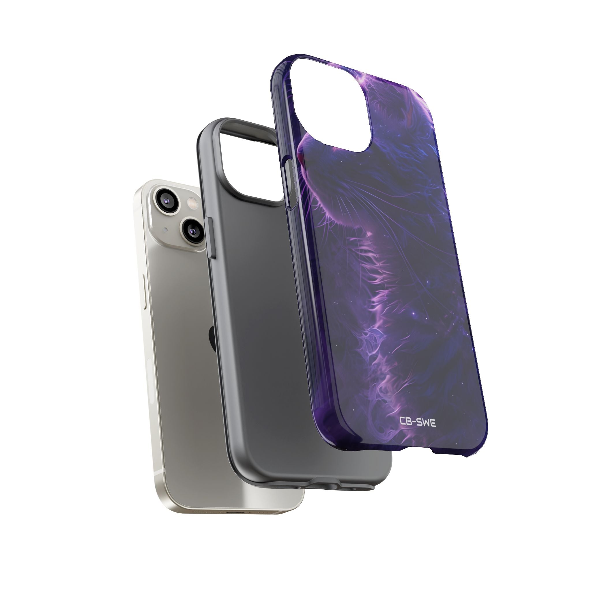 Mystical Starlit Cat - iPhone Case