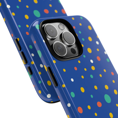 Colorful Dots Dance - iPhone Case