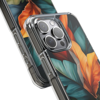 Tropical Leafburst iPhone 15 Pro Max Case - Impact