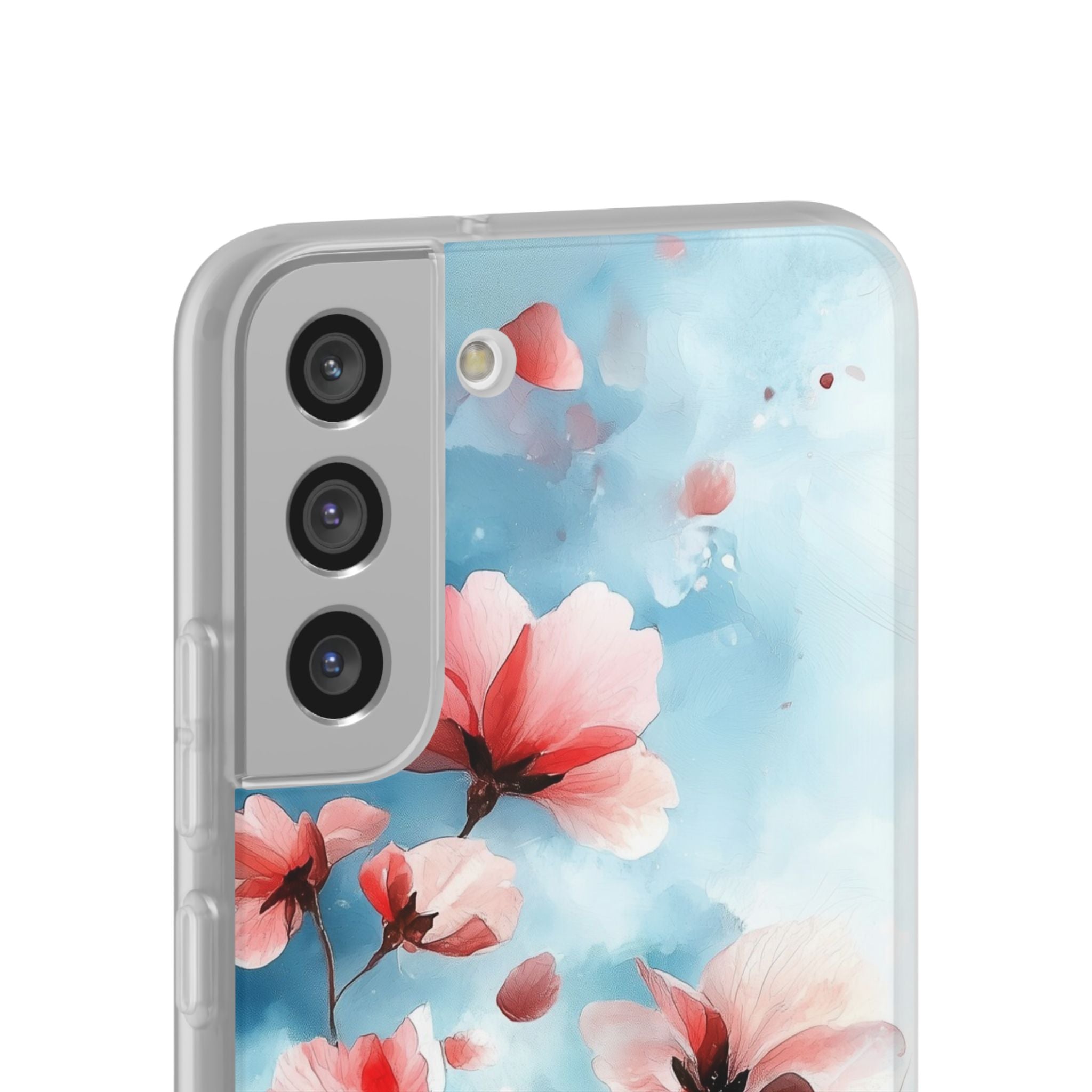 Pink Blossom Drift Samsung S22 Plus Case - Soft