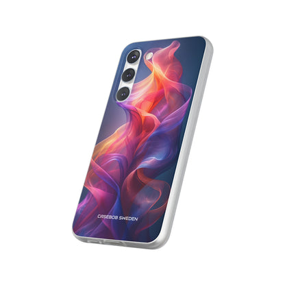 Violet Orange Flow - Flexi Samsung S23 Phone Case