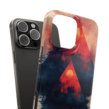 Red Sky Serenity - Slim iPhone 16 Phone Case