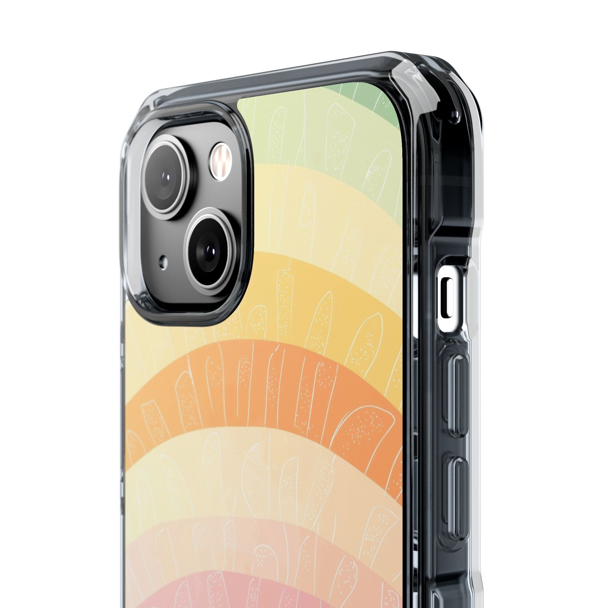 Pastel Rainbow Bands iPhone 14 Case - Impact