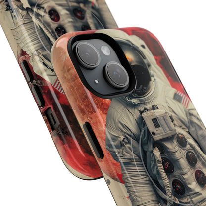 Crimson Spacewalk Dream iPhone 15 - Tough+