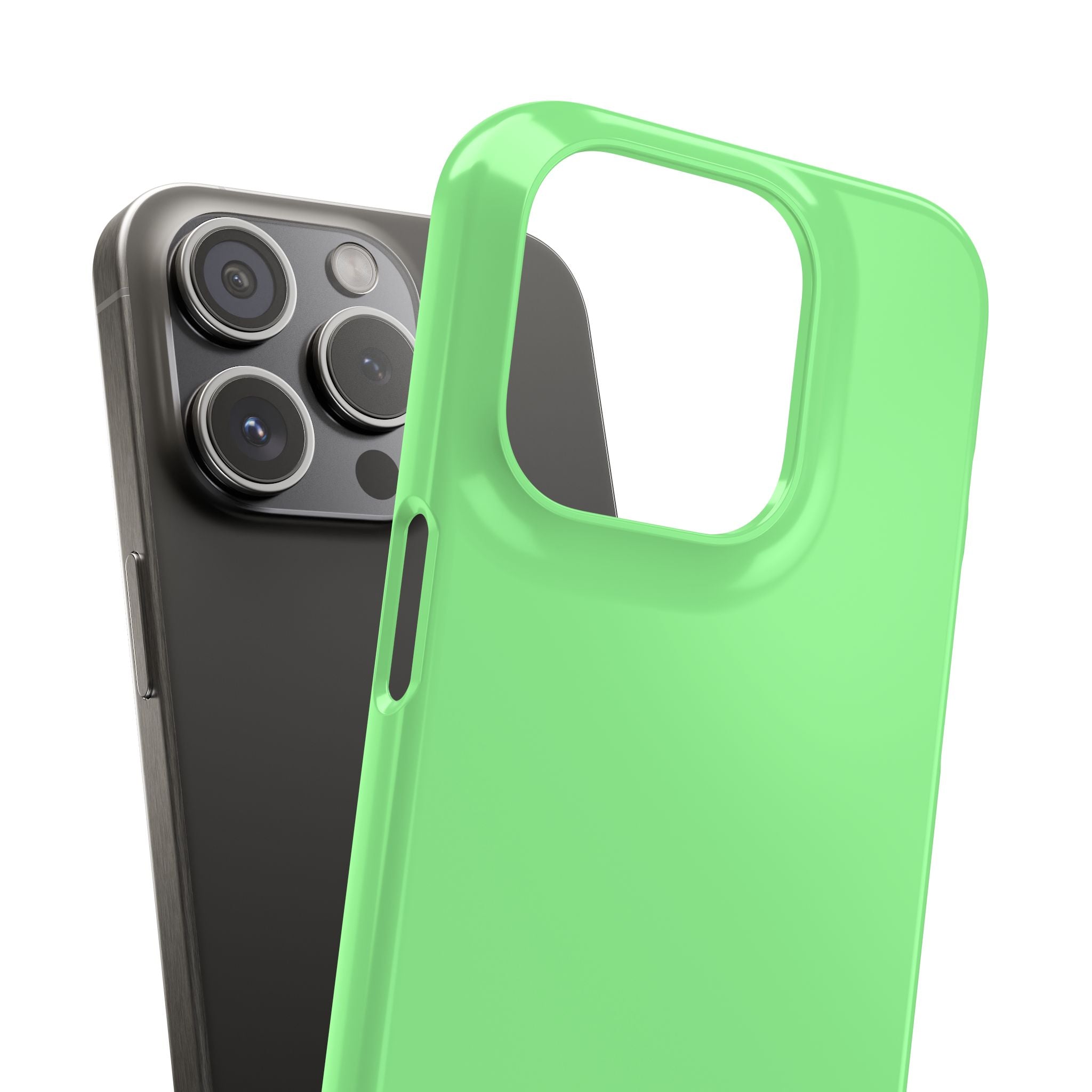 Pale Green iPhone 15 - Slim Phone Case