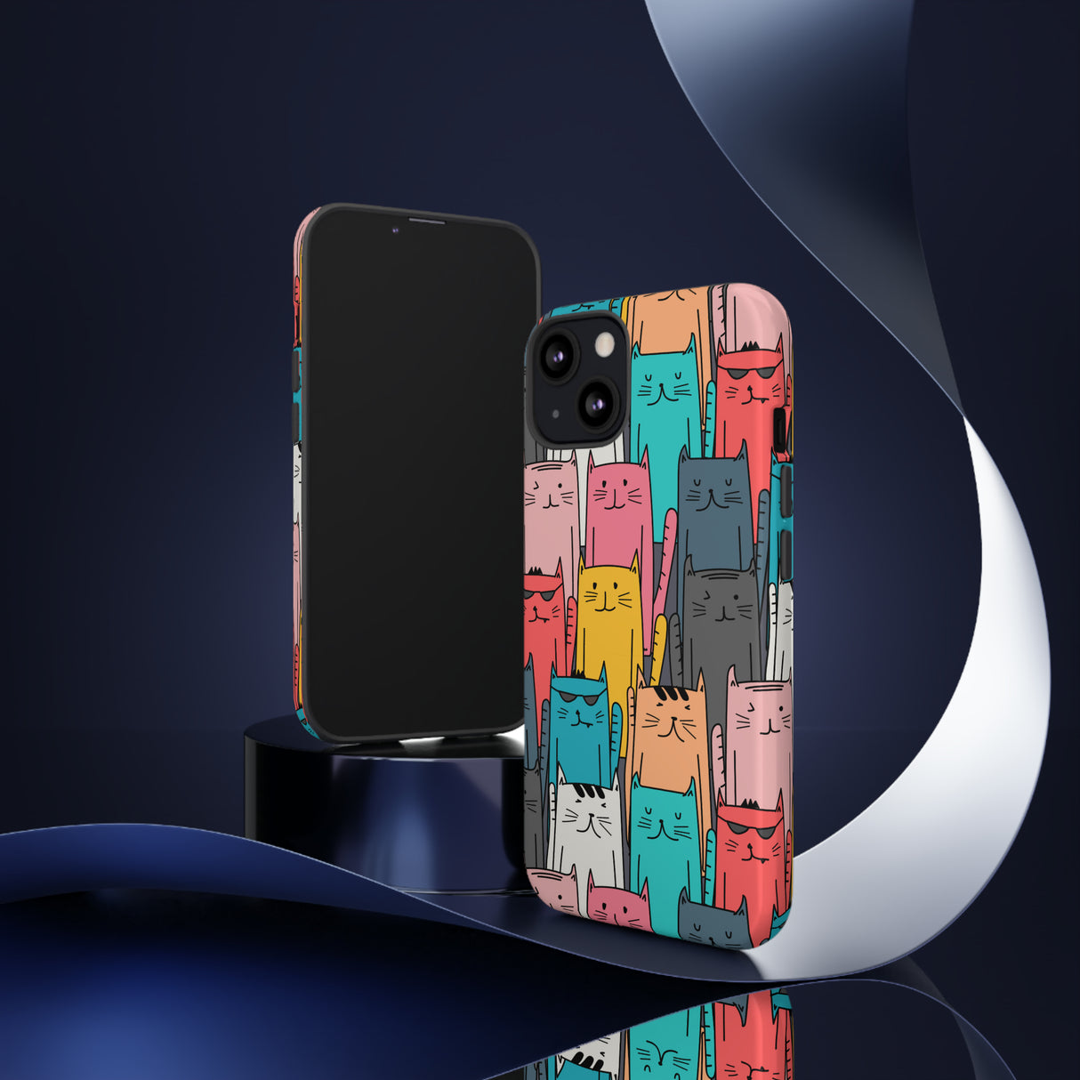 Colorful Cats - Protective Phone Case