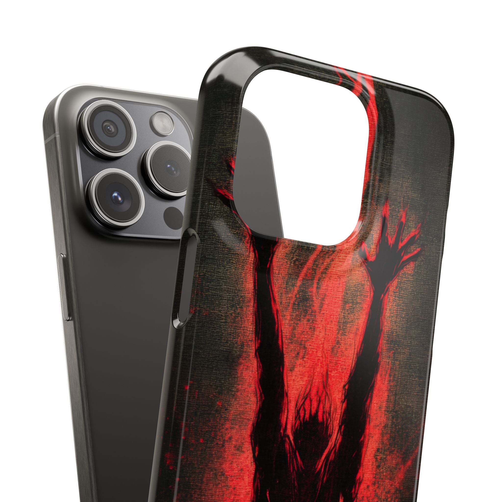 Gothic Crimson Ascension iPhone 15 - Slim Phone Case