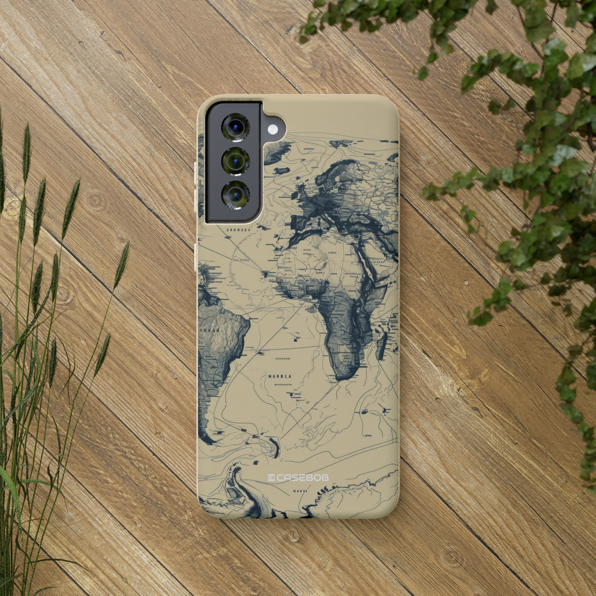 Vintage World Map | Biodegradable Phone Case