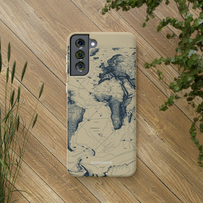 Vintage World Map | Biodegradable Phone Case