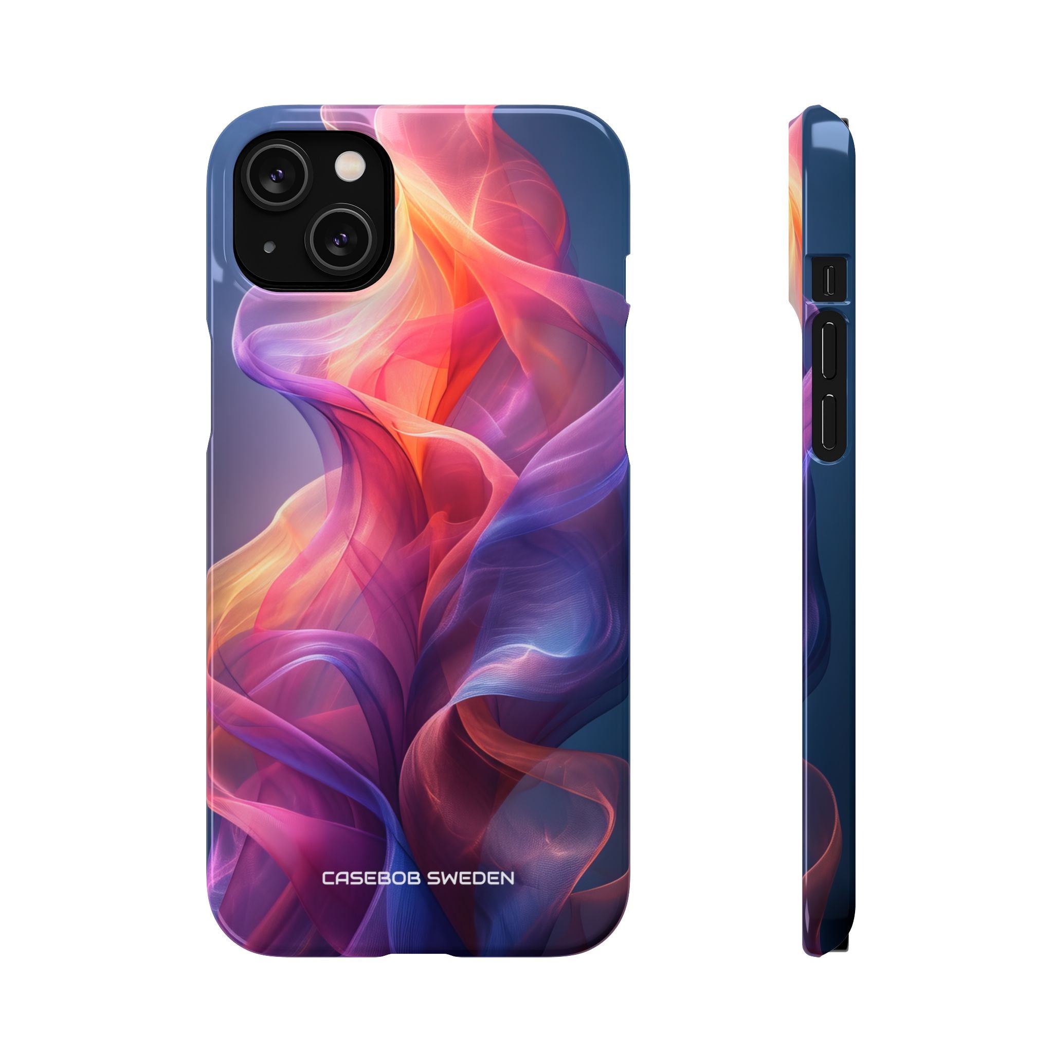 Violet Orange Flow - Slim iPhone 14 Phone Case