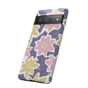 Purple Happy Flower - Protective Phone Case