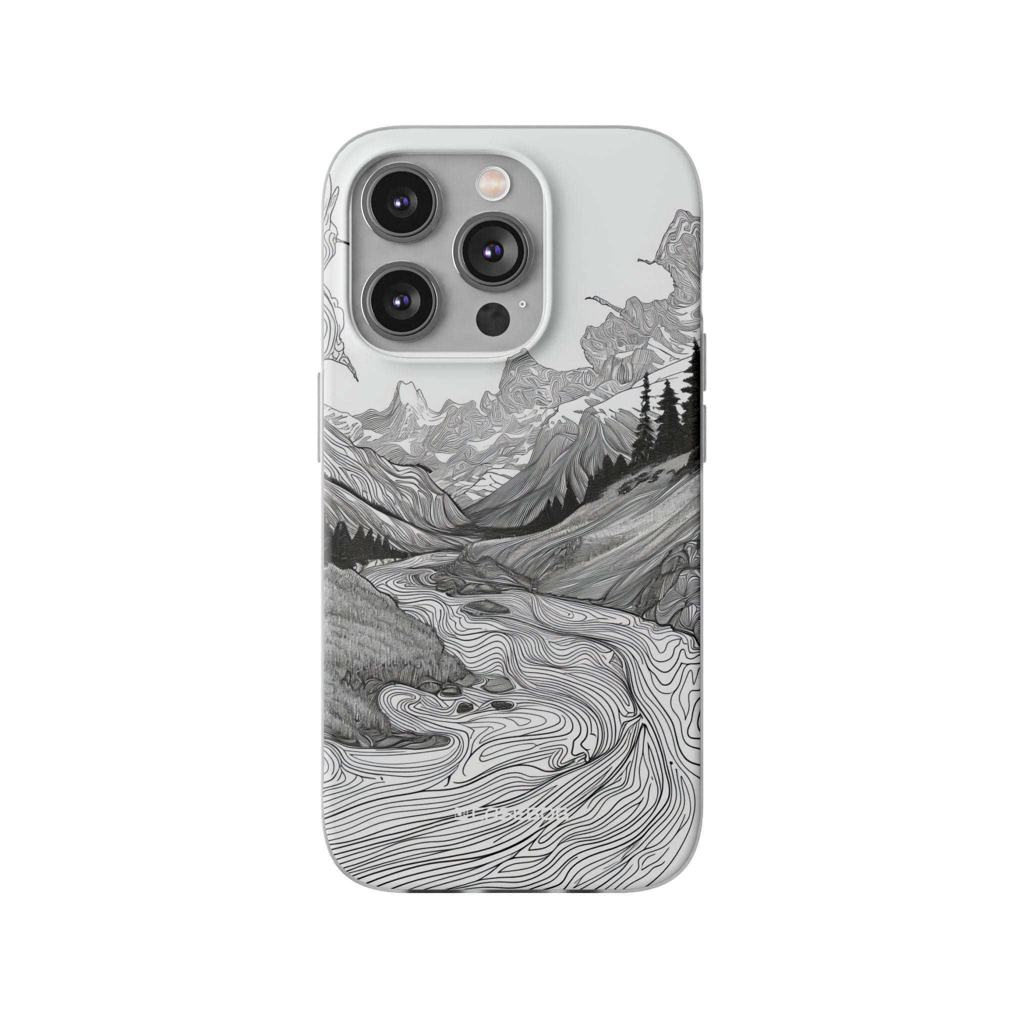 Monochrome Serenity | Flexible Phone Case for iPhone