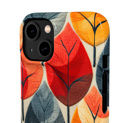 Autumn Leaf Design - Slim iPhone 14 Phone Case