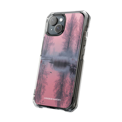 Pink Serenity Case - Clear Impact iPhone 15 Phone Case