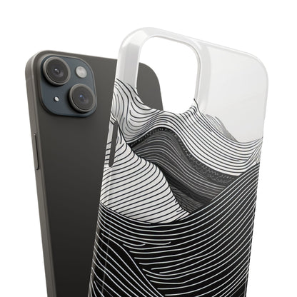 Undulating Horizon Waves iPhone 15 - Slim Phone Case