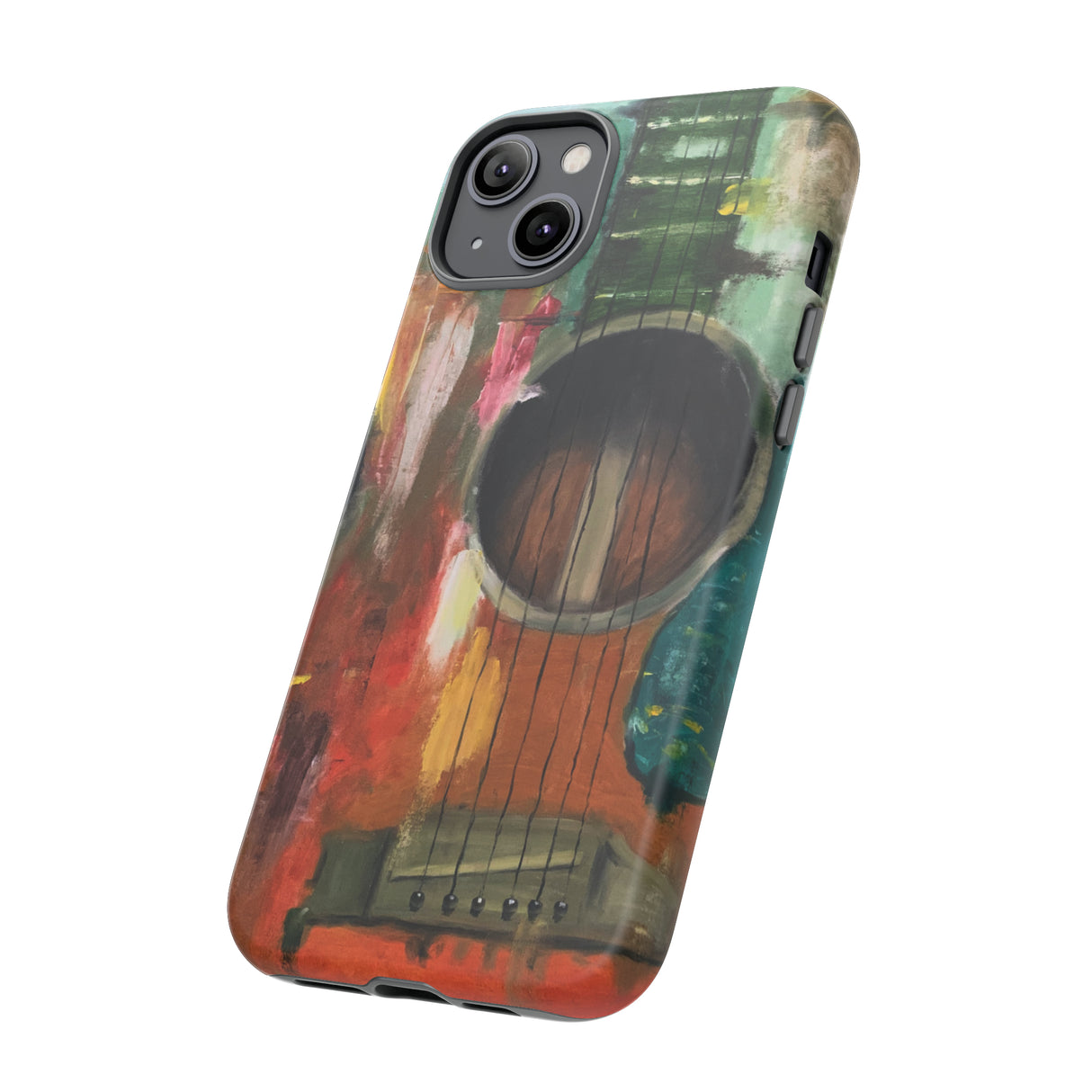 Oil painting - Guitar - Protective Phone Case