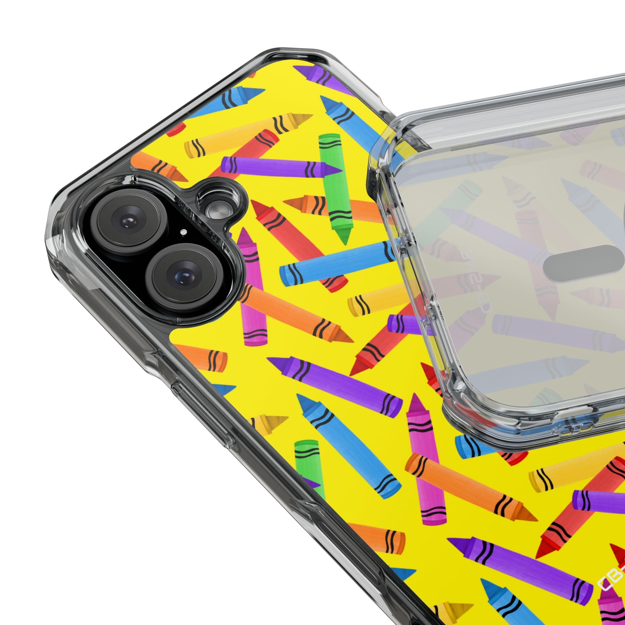 Crayons Scatter Playfully iPhone Case - Impact