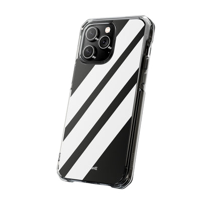 Monochrome Diagonal Symmetry iPhone Case - Impact