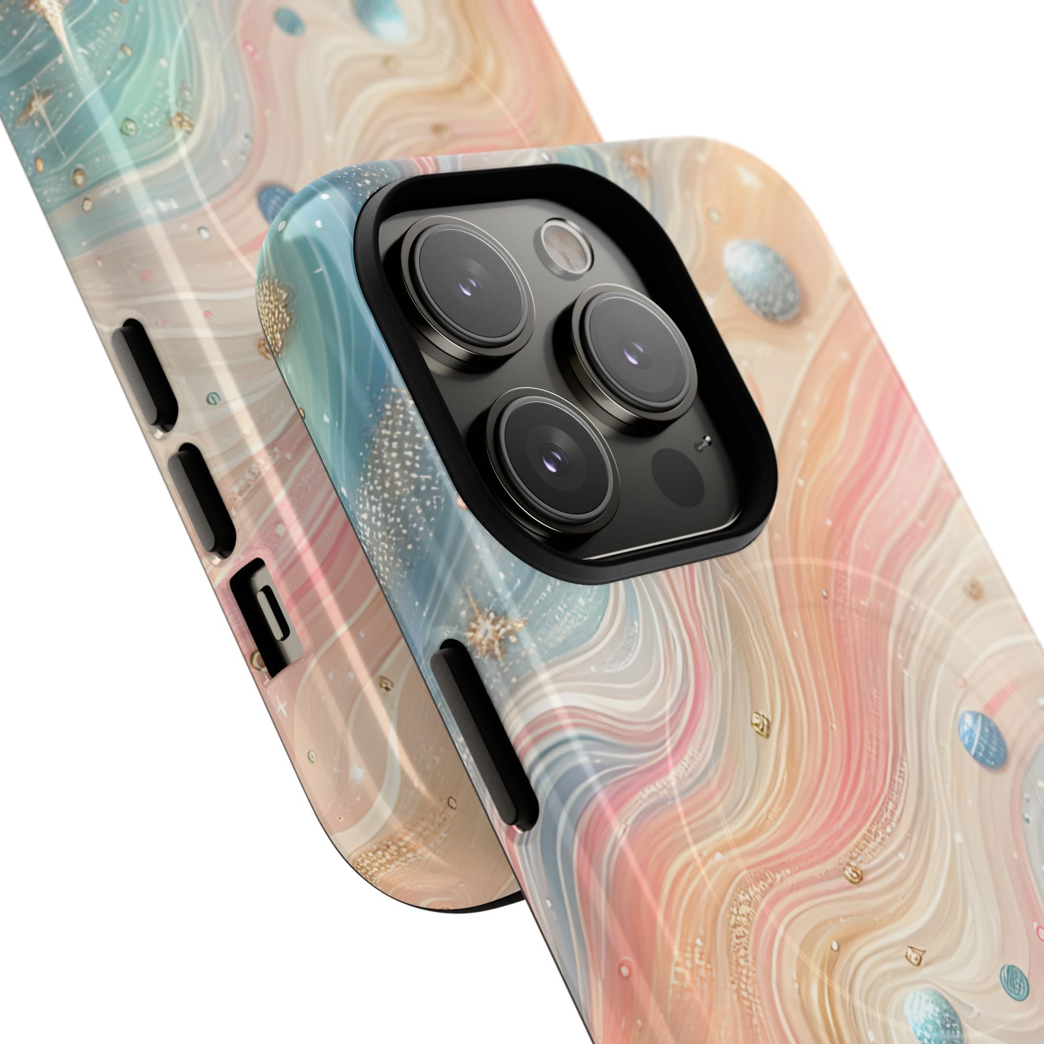 Iridescent Swirls iPhone 14 Pro Case - Tough+