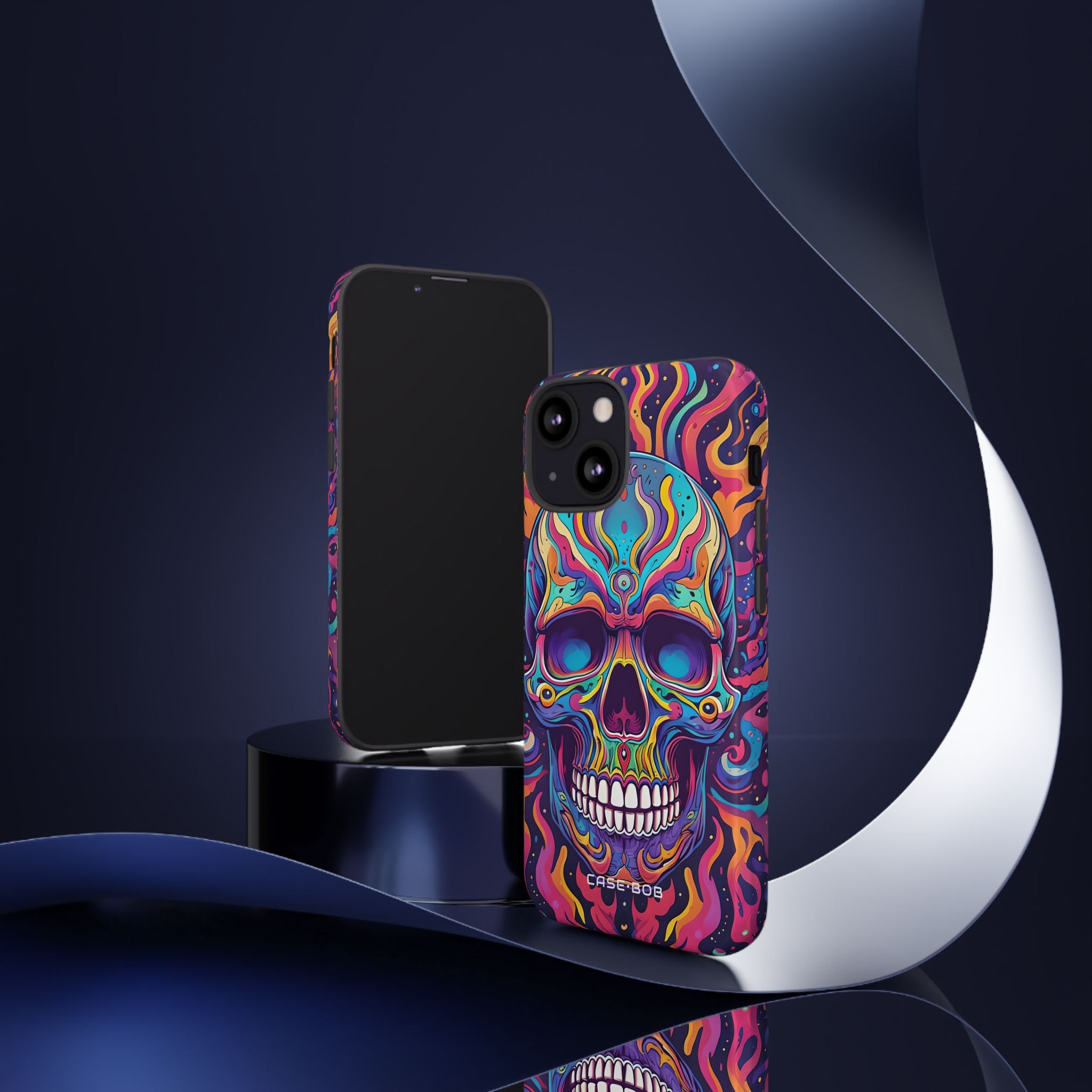 Flaming Skull iPhone 13 Mini Case - Tough