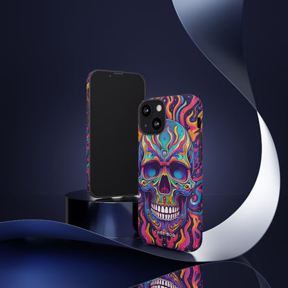 Flaming Skull iPhone 13 Mini Case - Tough