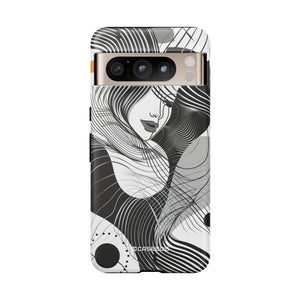 Fluid Noir Rhythm | Protective Phone Case for Google Pixel