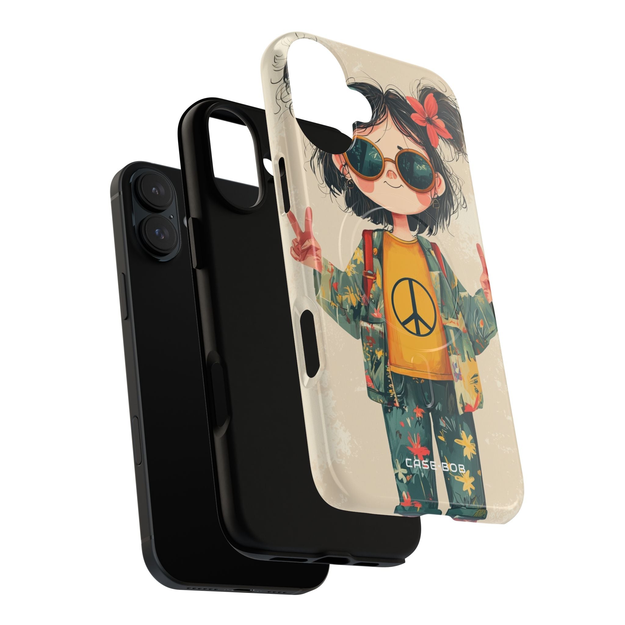 Peace Pigtails iPhone 16 Plus Case - Tough+