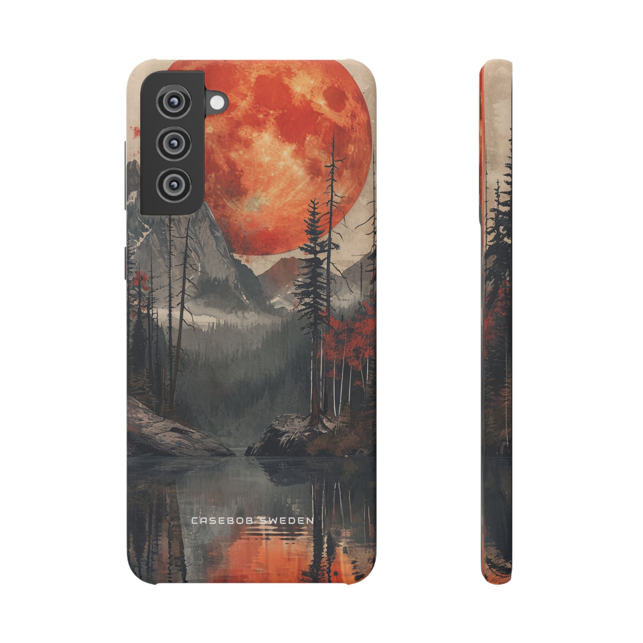 Celestial Glow Over Reflective Landscape Samsung S21 - Slim Phone Case