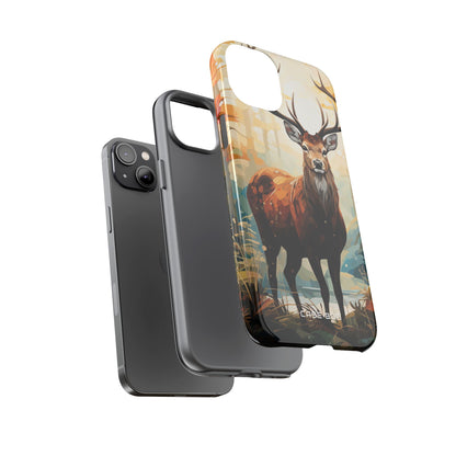 Glowing Stag iPhone 14 Plus Case - Tough