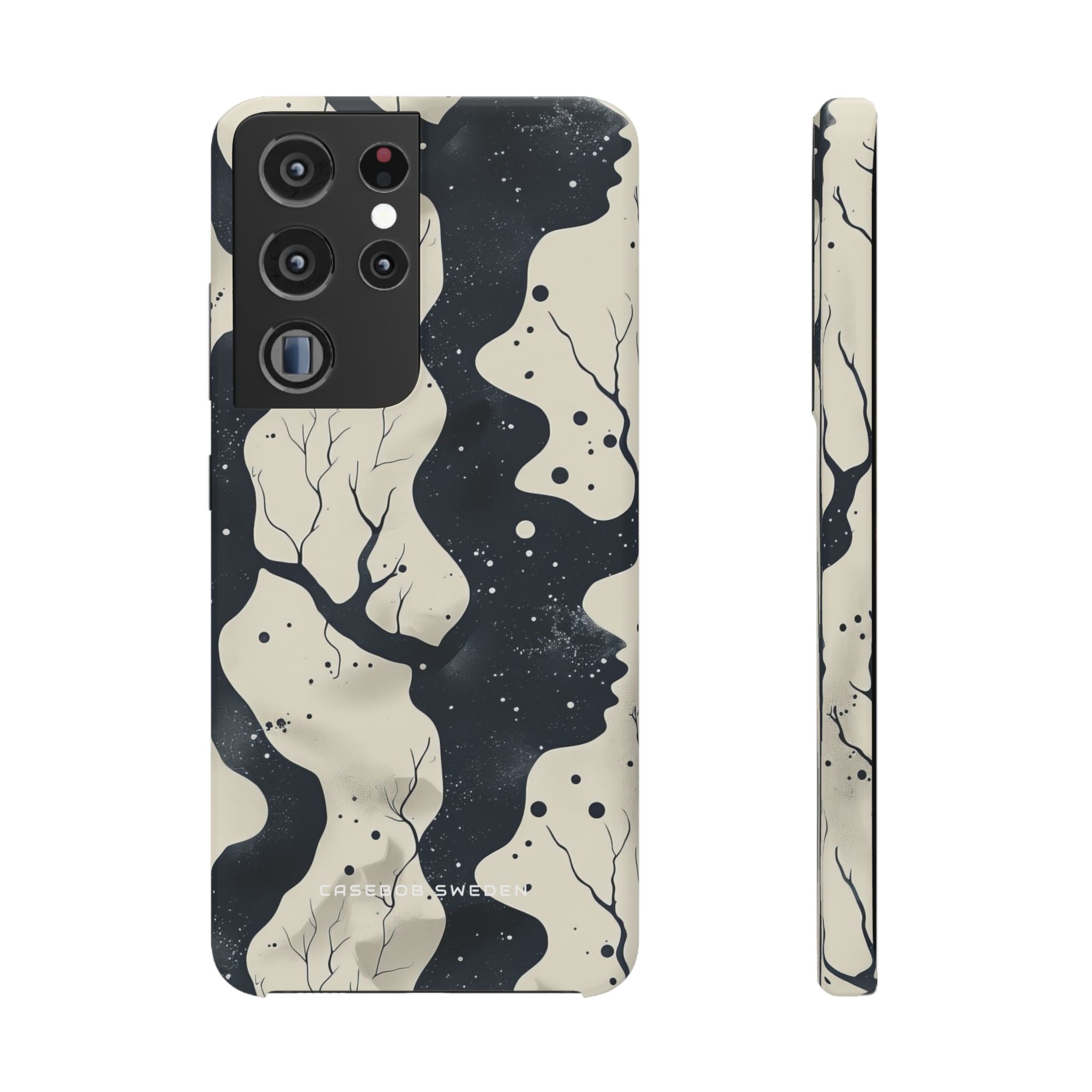 Organic Fluid Silhouettes with Cosmic Depth Samsung S21 - Slim Phone Case