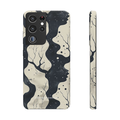 Organic Fluid Silhouettes with Cosmic Depth Samsung S21 - Slim Phone Case