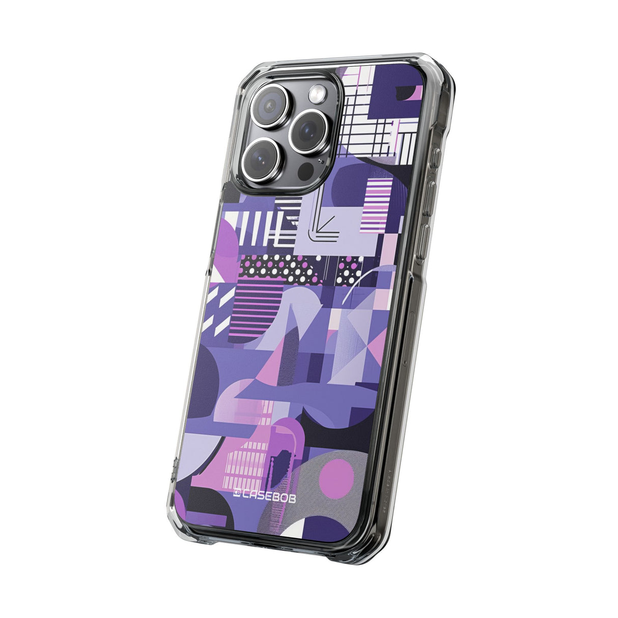 Ultra Violet Design | Handyhülle für iPhone (Clear Impact Case – magnetisch)