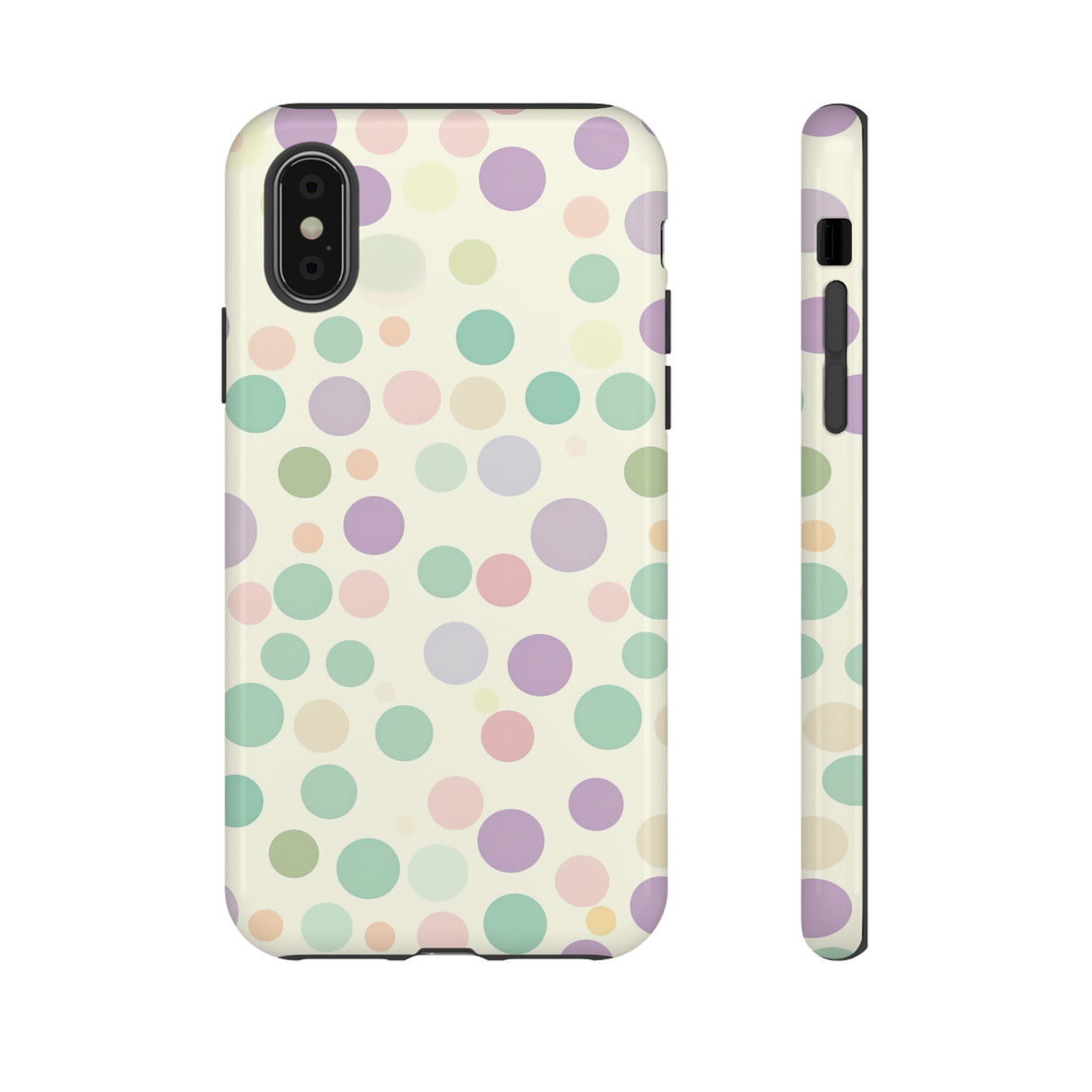 Polka Dot Pastel Harmony - Protective Phone Case